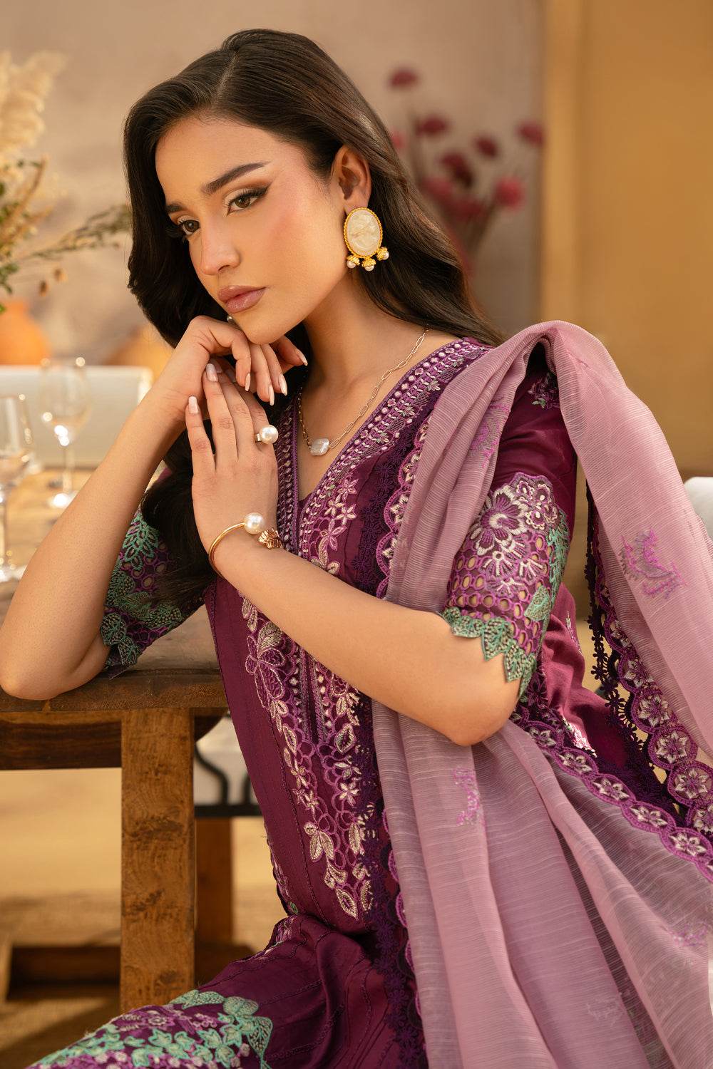 Saira Rizwan | Luxury Lawn 25 | VALERIE-SRL25-11 - by - Libasekhas UK - Registered Vendor of : Saira Rizwan - 100% Original Designer Dresss