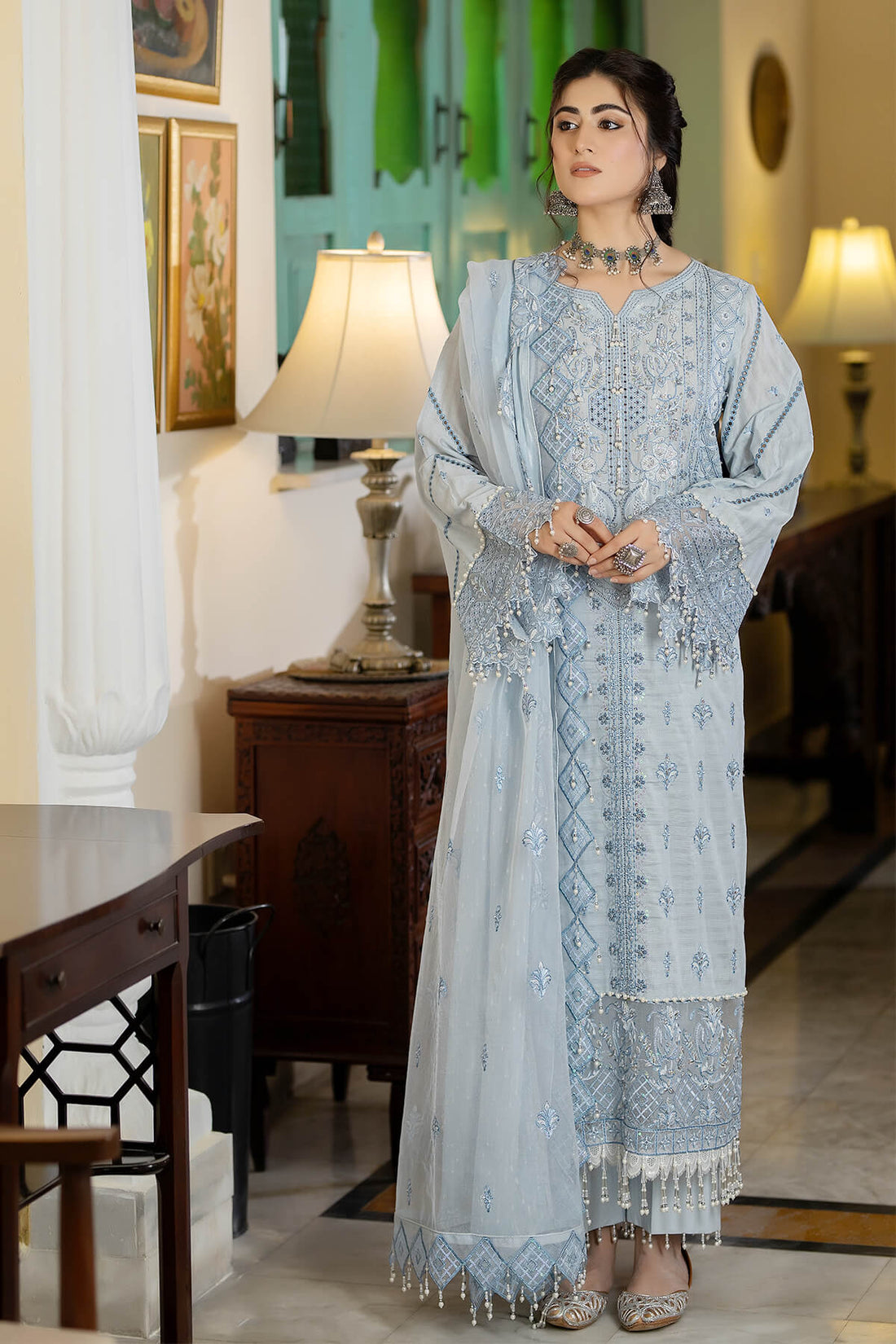 Raeesa Premium | Kimora Lawn Collection | Kimora | HL-11 Koyel - by - Libasekhas UK - Registered Vendor of : Raeesa Premium - 100% Original Designer Dresss