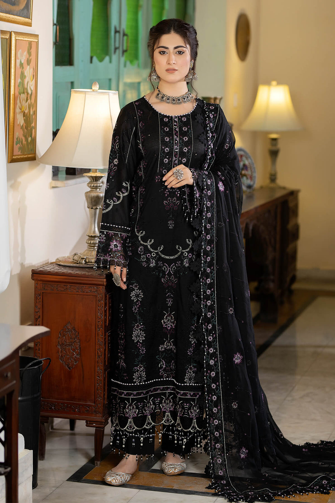 Raeesa Premium | Kimora Lawn Collection | Kimora | HL-12 Mina - by - Libasekhas UK - Registered Vendor of : Raeesa Premium - 100% Original Designer Dresss