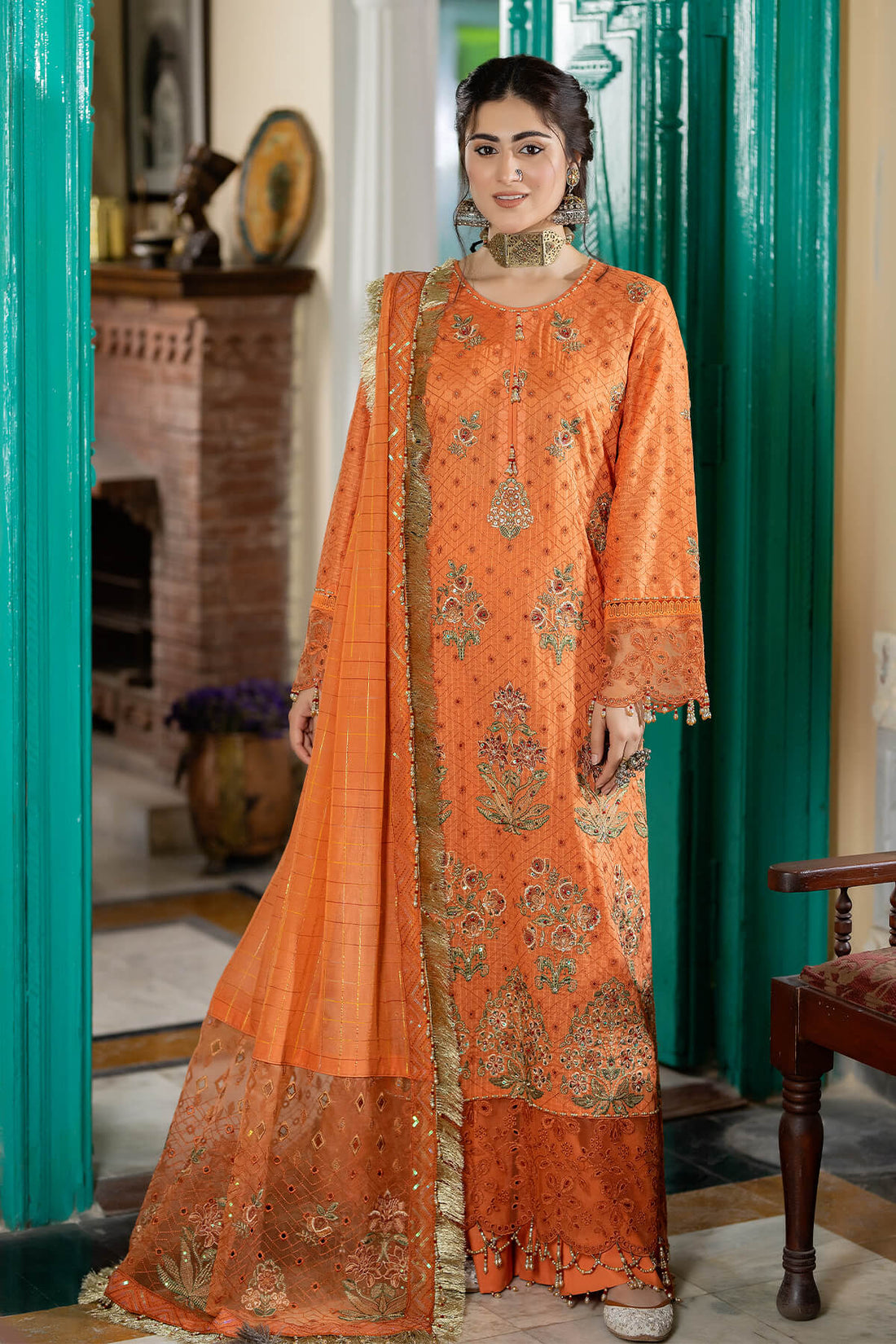 Raeesa Premium | Kimora Lawn Collection | Kimora | HL-16 Zuha - by - Libasekhas UK - Registered Vendor of : Raeesa Premium - 100% Original Designer Dresss