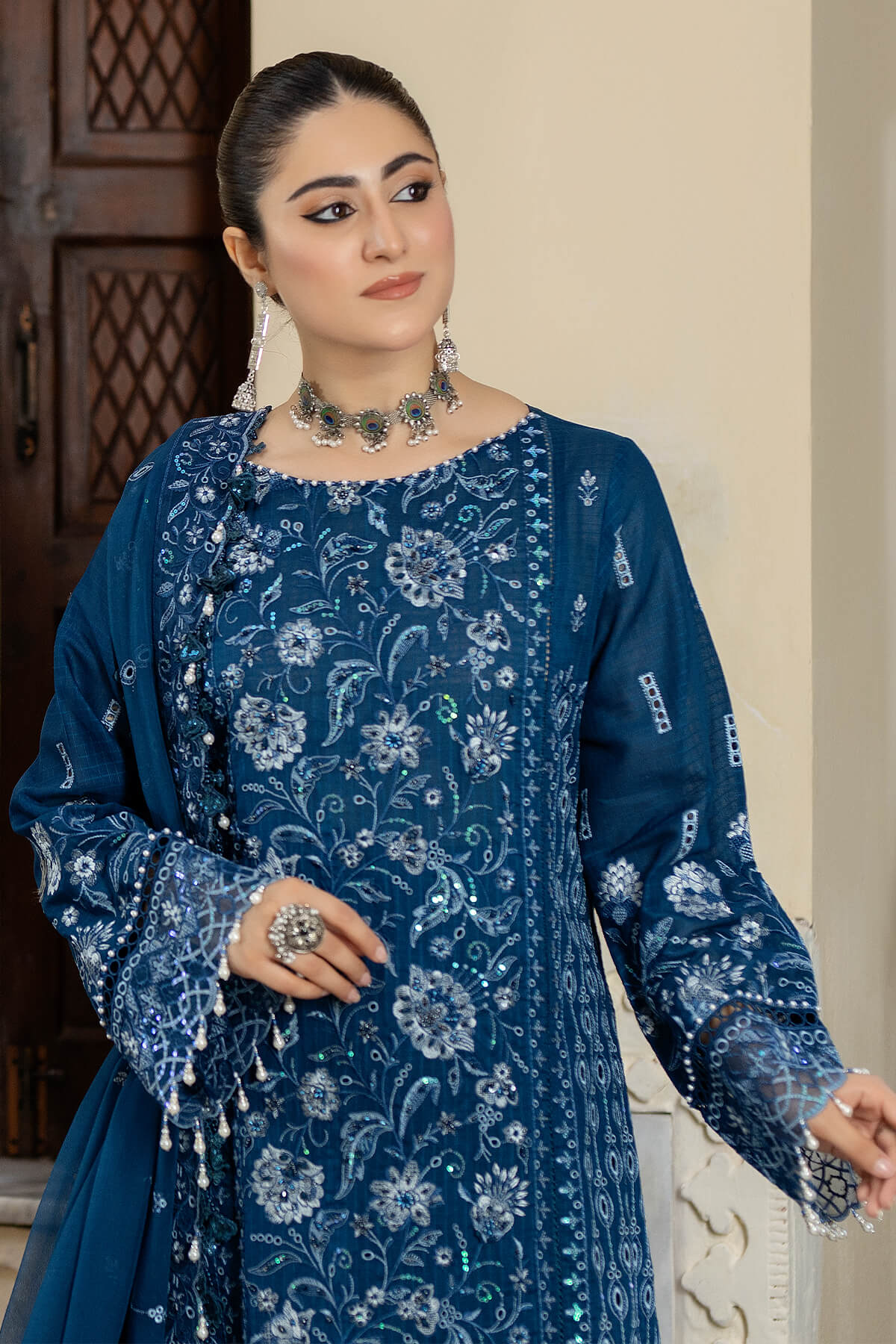Raeesa Premium | Kimora Lawn Collection | Kimora | HL-19 Farheen - by - Libasekhas UK - Registered Vendor of : Raeesa Premium - 100% Original Designer Dresss