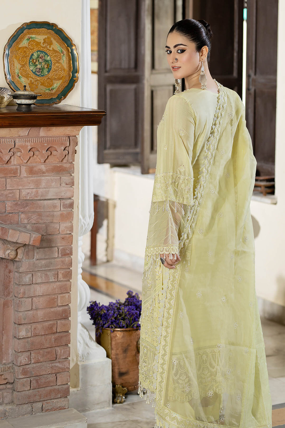 Raeesa Premium | Kimora Lawn Collection | Kimora | HL-20 Sunbul - by - Libasekhas UK - Registered Vendor of : Raeesa Premium - 100% Original Designer Dresss
