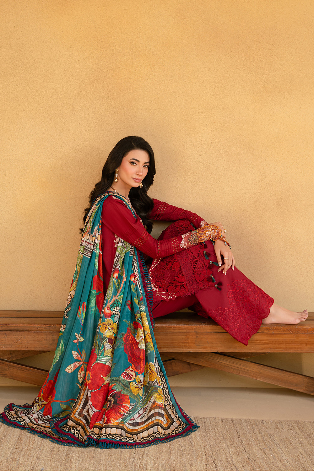 Saira Rizwan | Luxury Lawn 25 | MANON-SRL25-02 - by - Libasekhas UK - Registered Vendor of : Saira Rizwan - 100% Original Designer Dresss