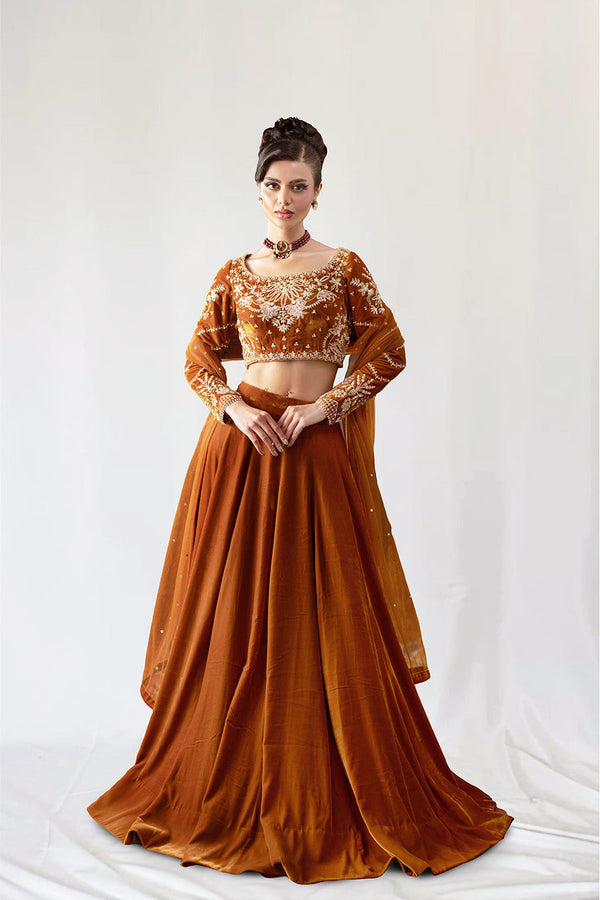 Saira Rizwan | Velvet Pret 25 | AMBERIN-SRVP25-11 - by Libasekhas UK - Registered Vendor of : Saira Rizwan - 100% Original Designer Dress