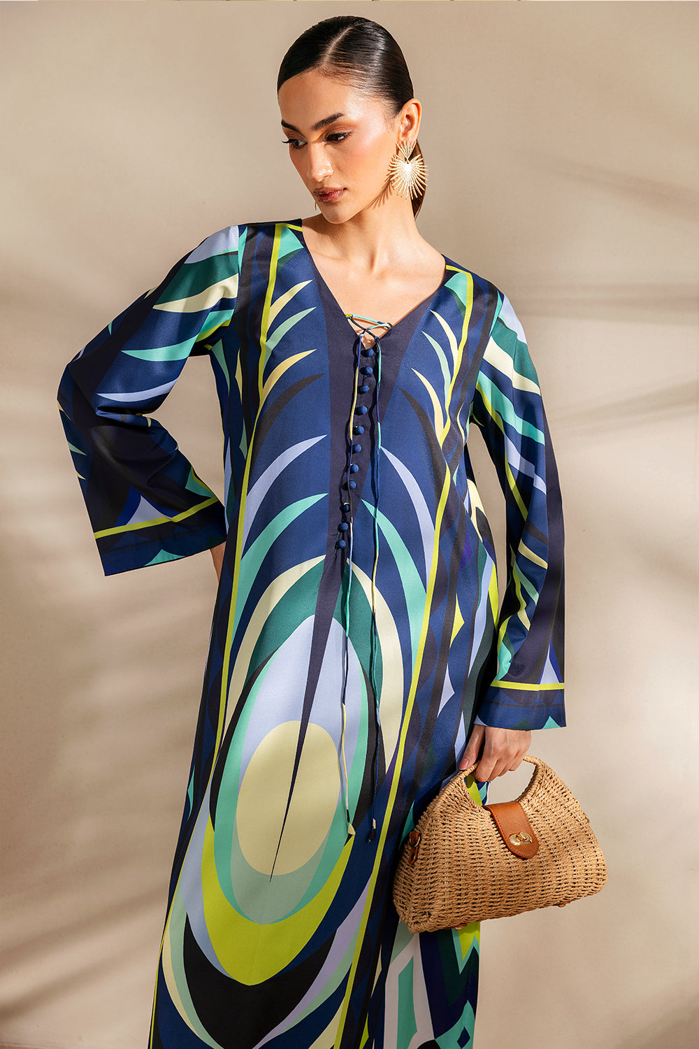 Saira Rizwan | Silk Coords 25 | BAHAMA BLUSH - SRSP-25-06 - by Libasekhas UK - Registered Vendor of : Saira Rizwan - 100% Original Designer Dress