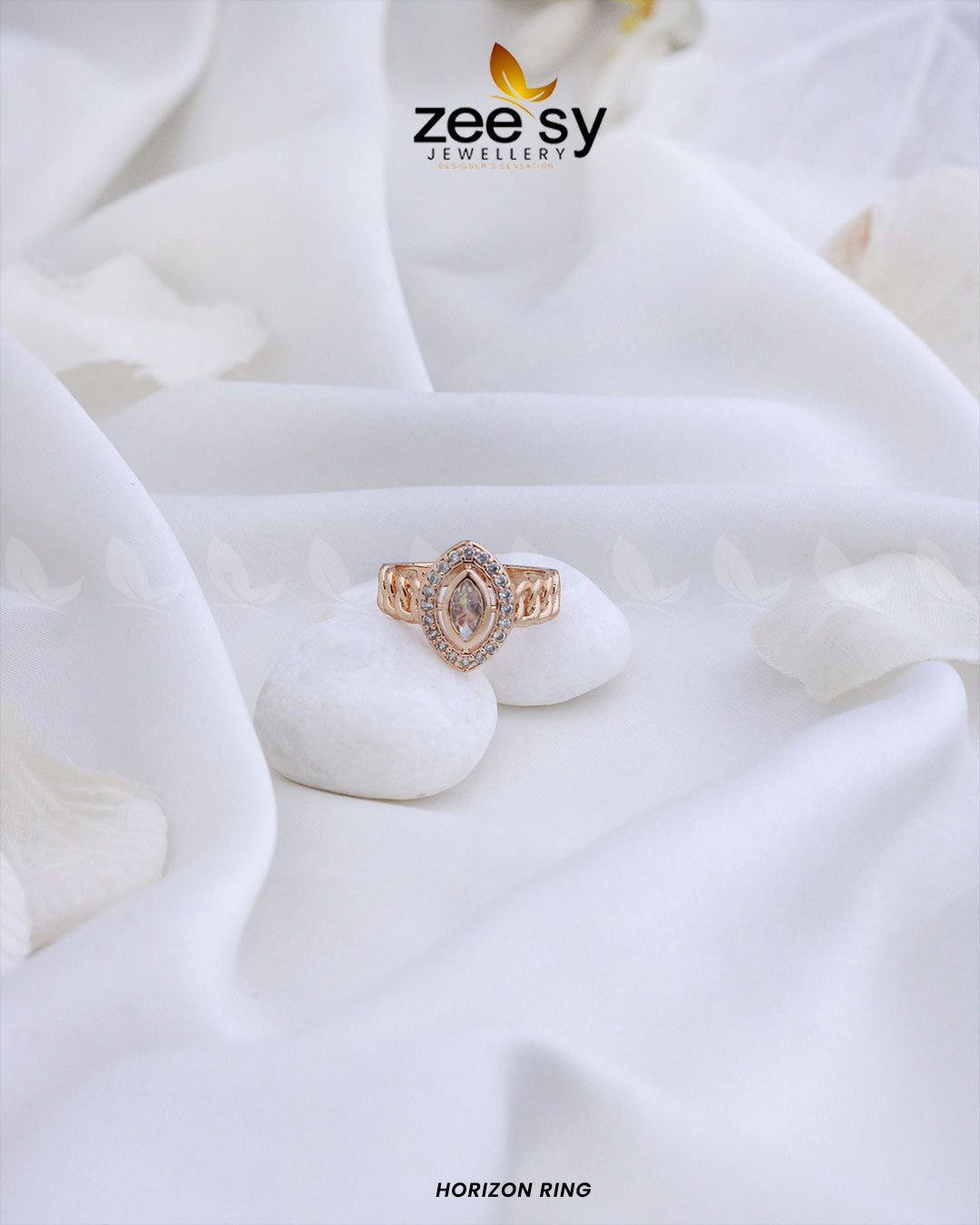 Horizon Ring - by - Libasekhas UK - Registered Vendor of : Zeesy - 100% Original Designer Dresss
