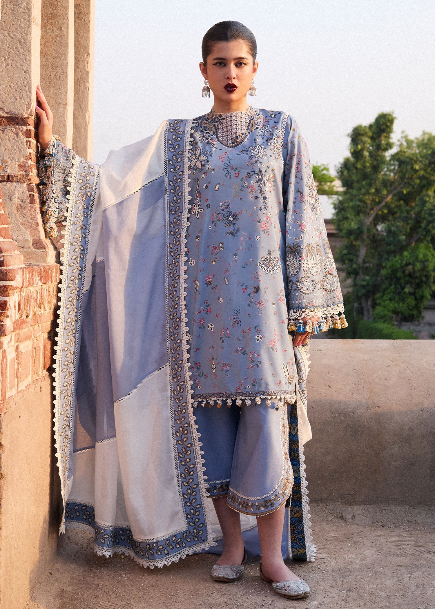Hussain Rehar | Nirmal SS 25 | Fira - by - Libasekhas UK - Registered Vendor of : Hussain Rehar - 100% Original Designer Dresss