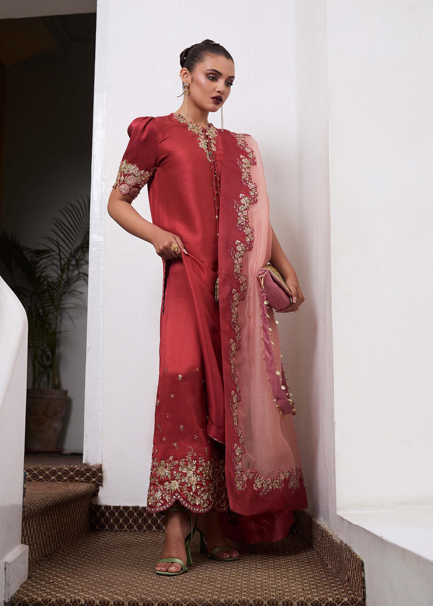 Hussain Rehar | SS Luxury Pret 25 | Tram - by - Libasekhas UK - Registered Vendor of : Hussain Rehar - 100% Original Designer Dresss