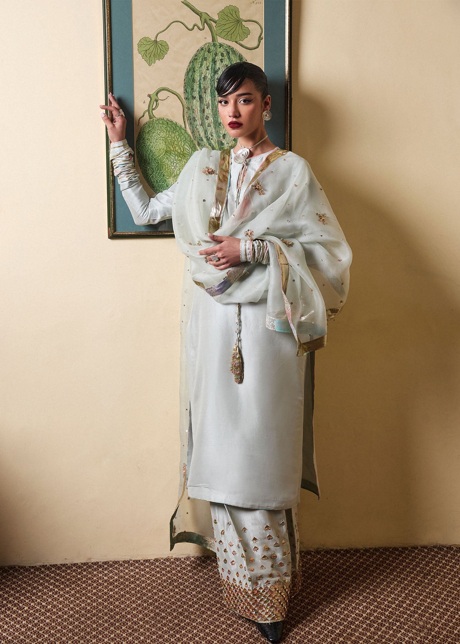 Hussain Rehar | SS Luxury Pret 25 | Miage - by - Libasekhas UK - Registered Vendor of : Hussain Rehar - 100% Original Designer Dresss