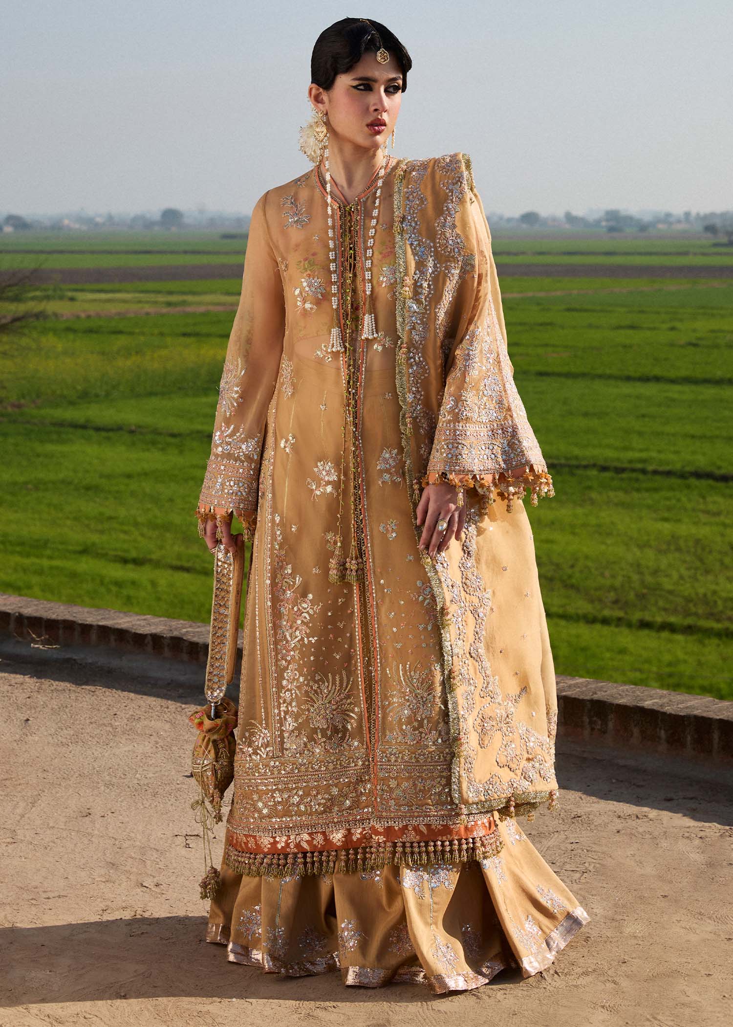 Hussain Rehar | Darlings Festive 25 | Sundal - by - Libasekhas UK - Registered Vendor of : Hussain Rehar - 100% Original Designer Dresss