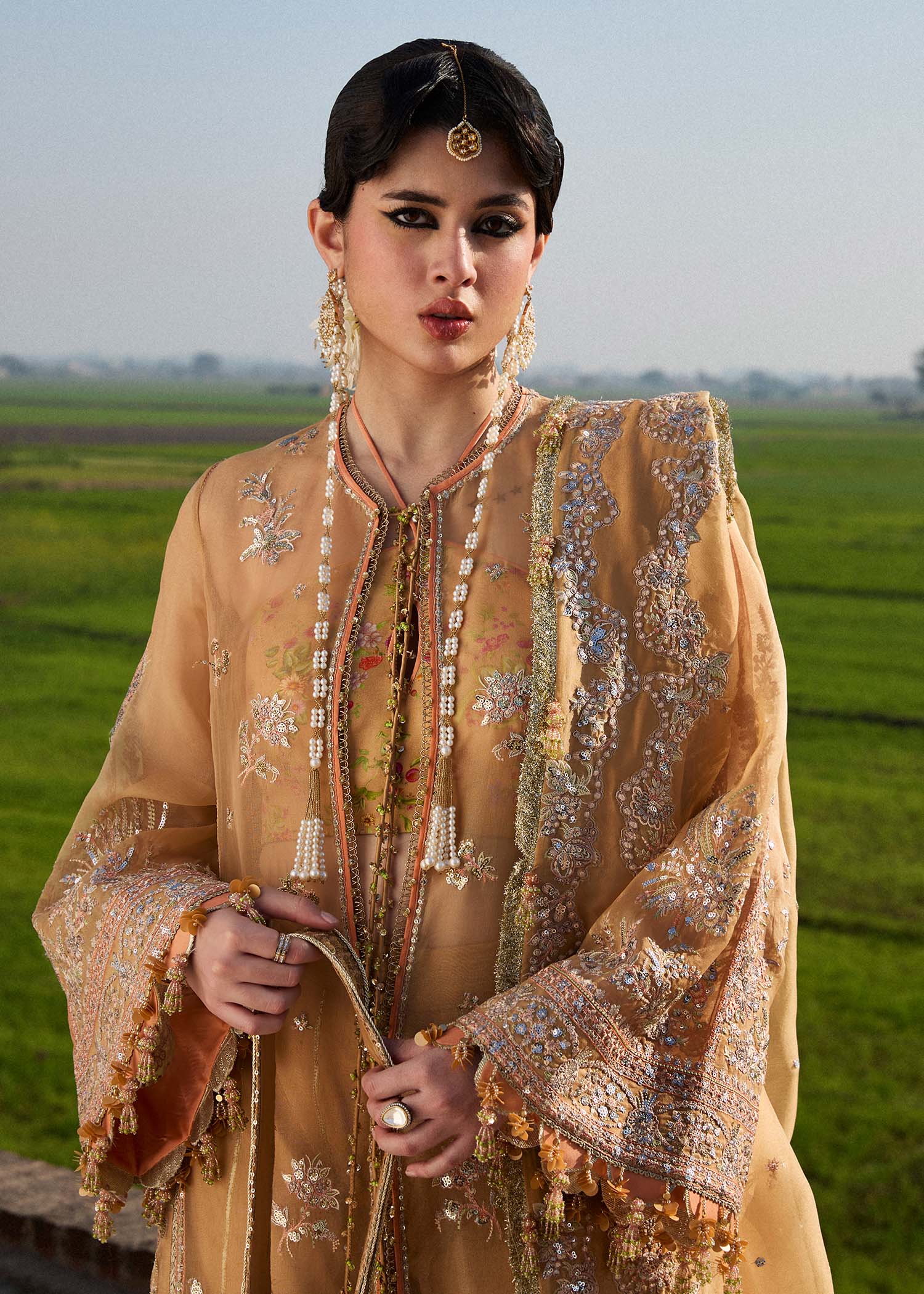 Hussain Rehar | Darlings Festive 25 | Sundal - by - Libasekhas UK - Registered Vendor of : Hussain Rehar - 100% Original Designer Dresss