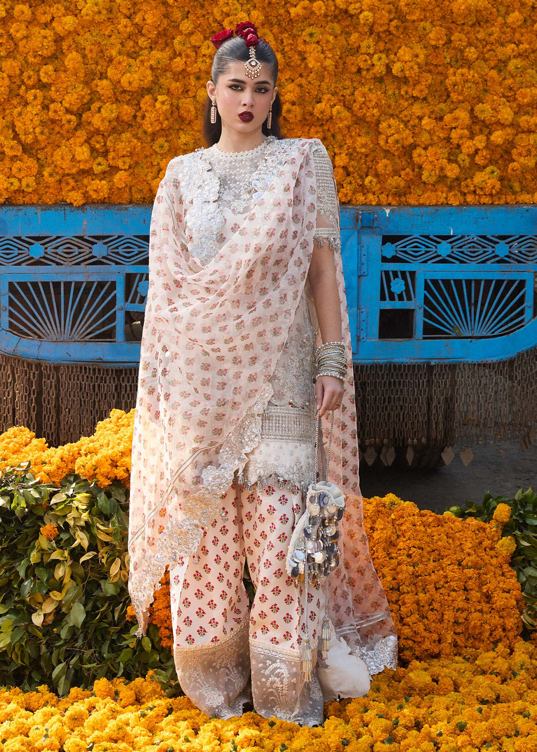 Hussain Rehar | Darlings Festive 25 | Zareen - by - Libasekhas UK - Registered Vendor of : Hussain Rehar - 100% Original Designer Dresss