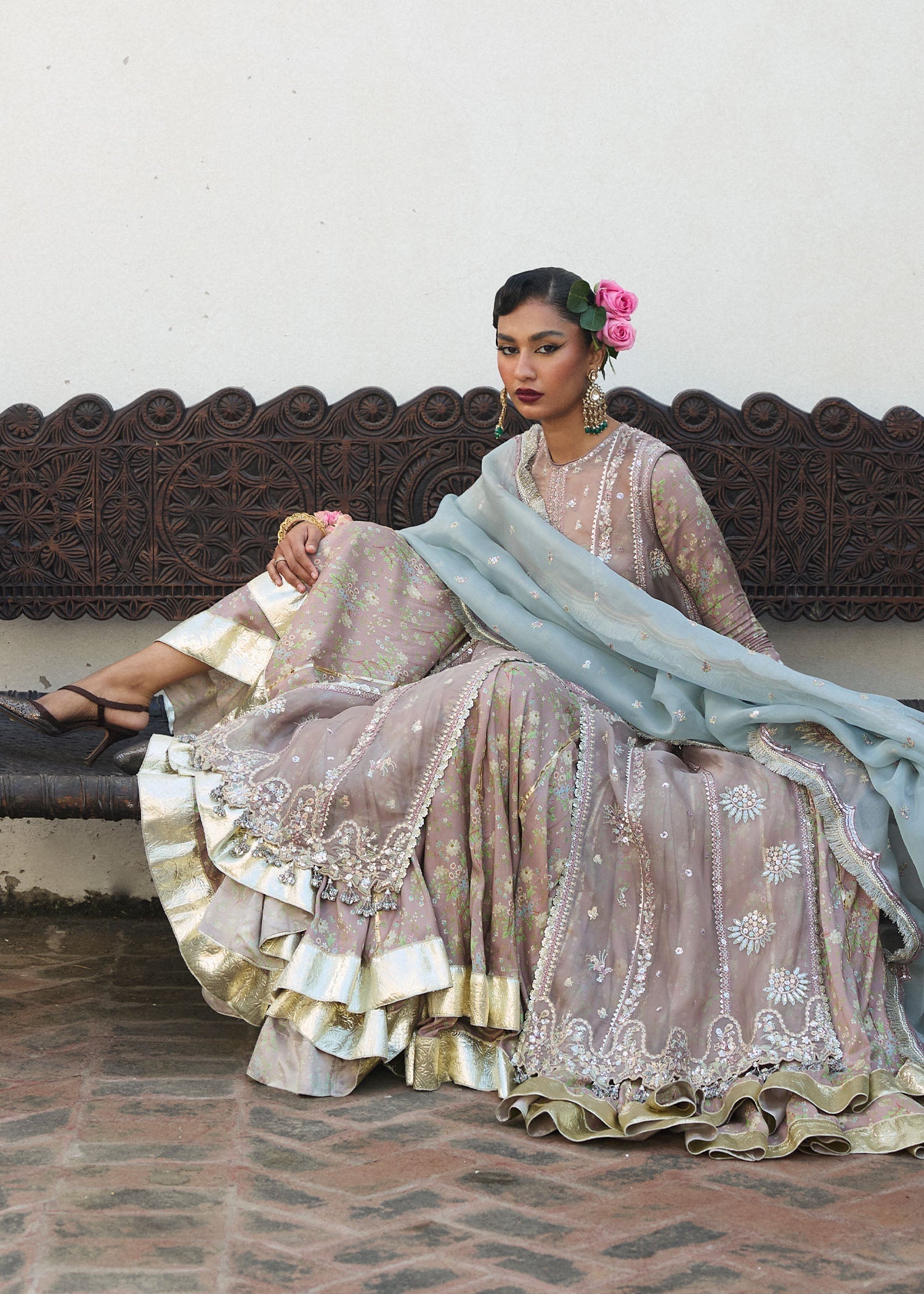 Hussain Rehar | Darlings Festive 25 | Ziniya - by - Libasekhas UK - Registered Vendor of : Hussain Rehar - 100% Original Designer Dresss