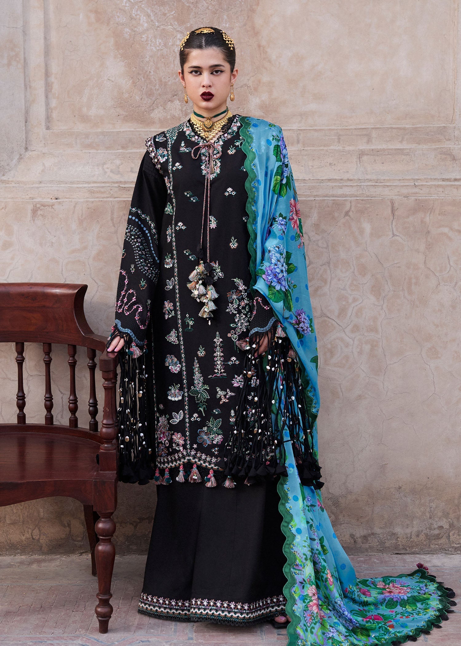 Hussain Rehar | Nirmal SS 25 | Arzo - by - Libasekhas UK - Registered Vendor of : Hussain Rehar - 100% Original Designer Dresss