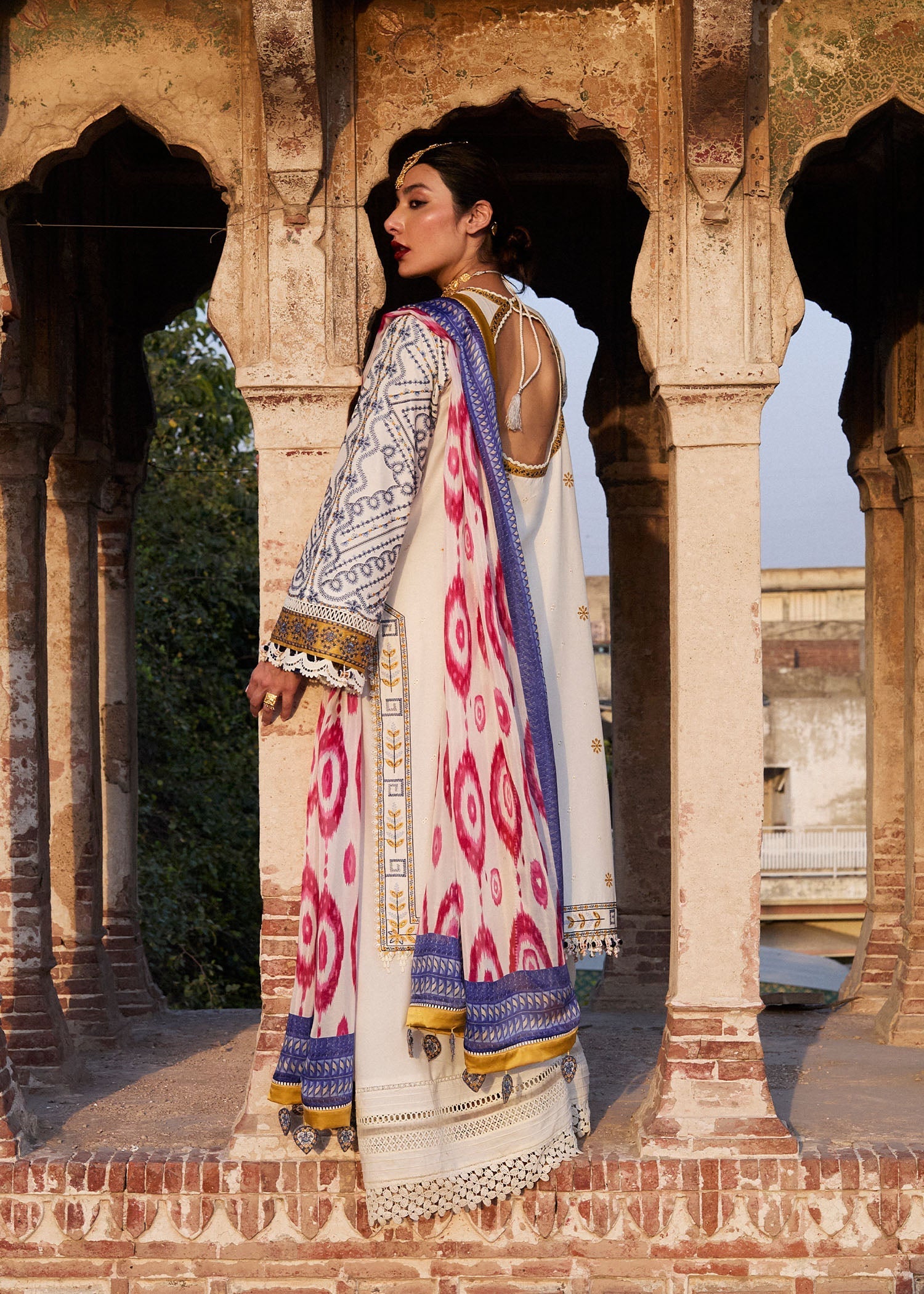 Hussain Rehar | Nirmal SS 25 | Motia - by - Libasekhas UK - Registered Vendor of : Hussain Rehar - 100% Original Designer Dresss
