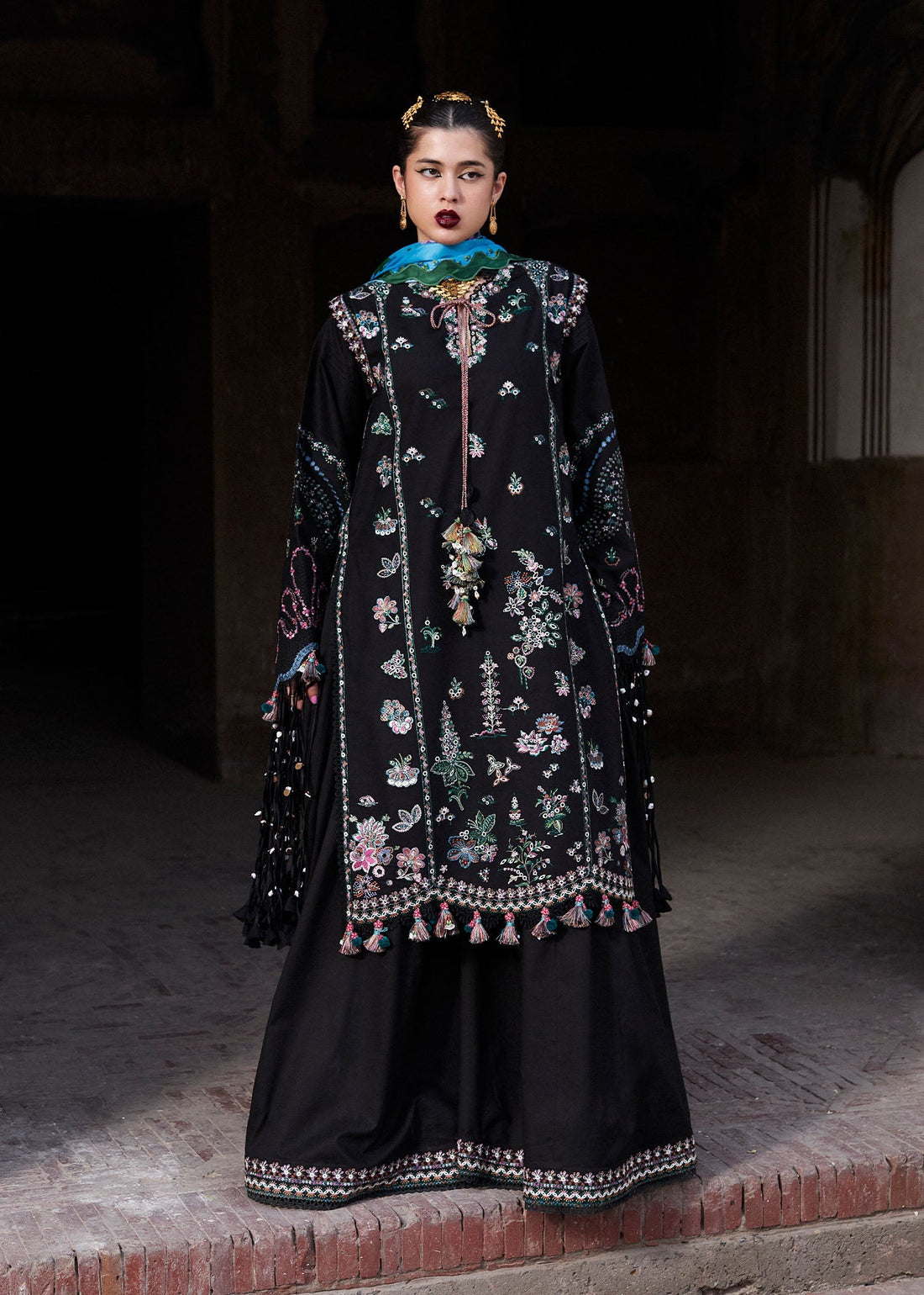 Hussain Rehar | Nirmal SS 25 | Arzo - by - Libasekhas UK - Registered Vendor of : Hussain Rehar - 100% Original Designer Dresss
