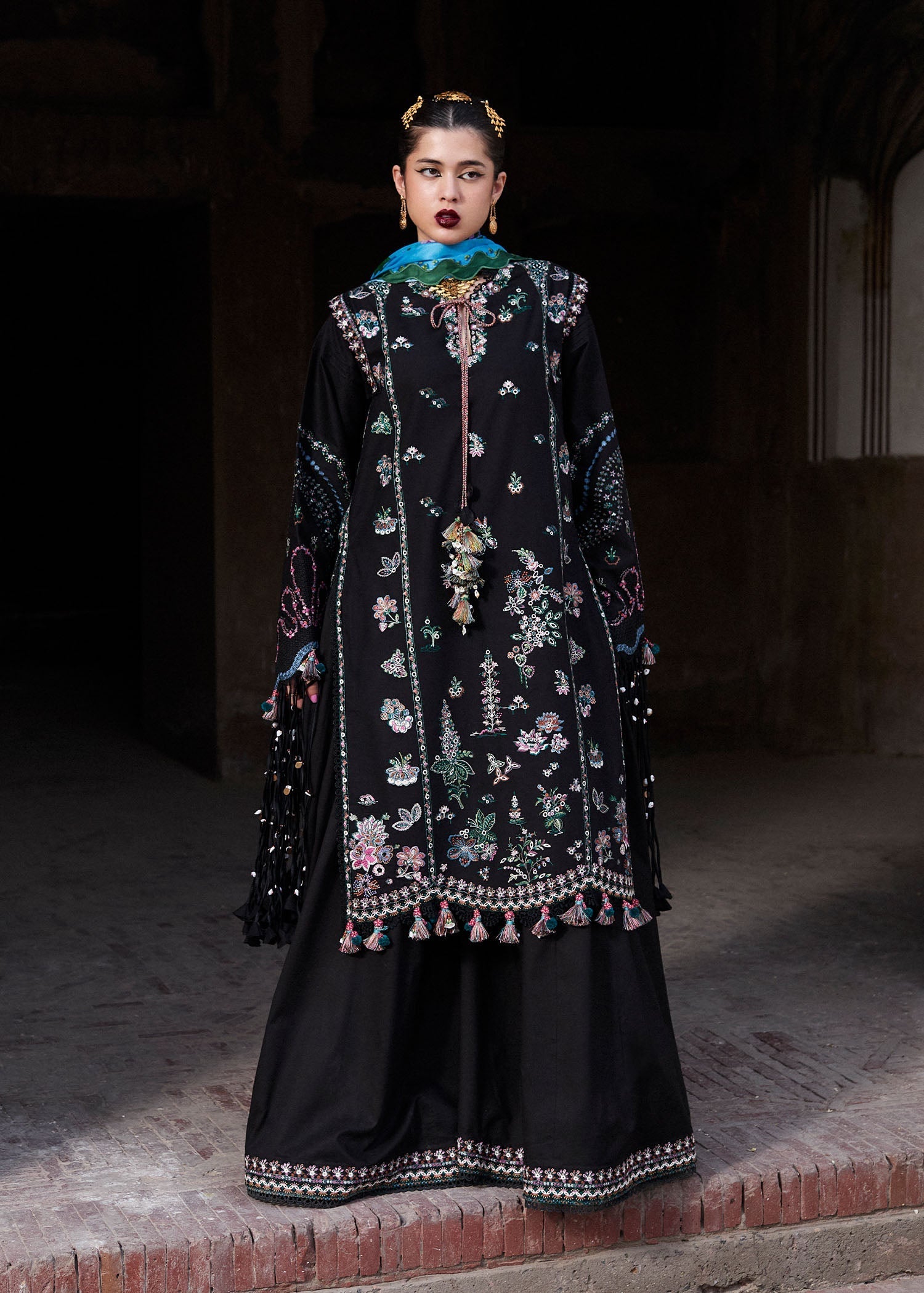 Hussain Rehar | Nirmal SS 25 | Arzo - by - Libasekhas UK - Registered Vendor of : Hussain Rehar - 100% Original Designer Dresss