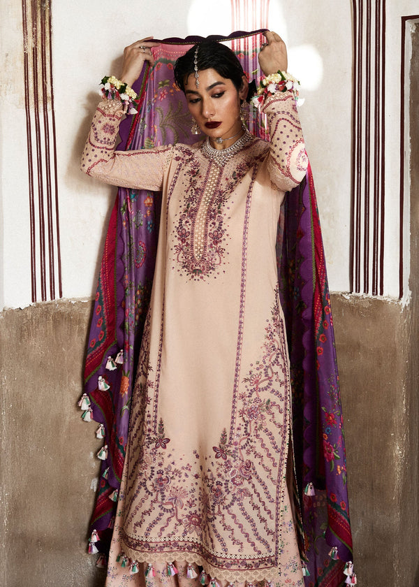 Hussain Rehar | Nirmal SS 25 | Lehr - by - Libasekhas UK - Registered Vendor of : Hussain Rehar - 100% Original Designer Dresss