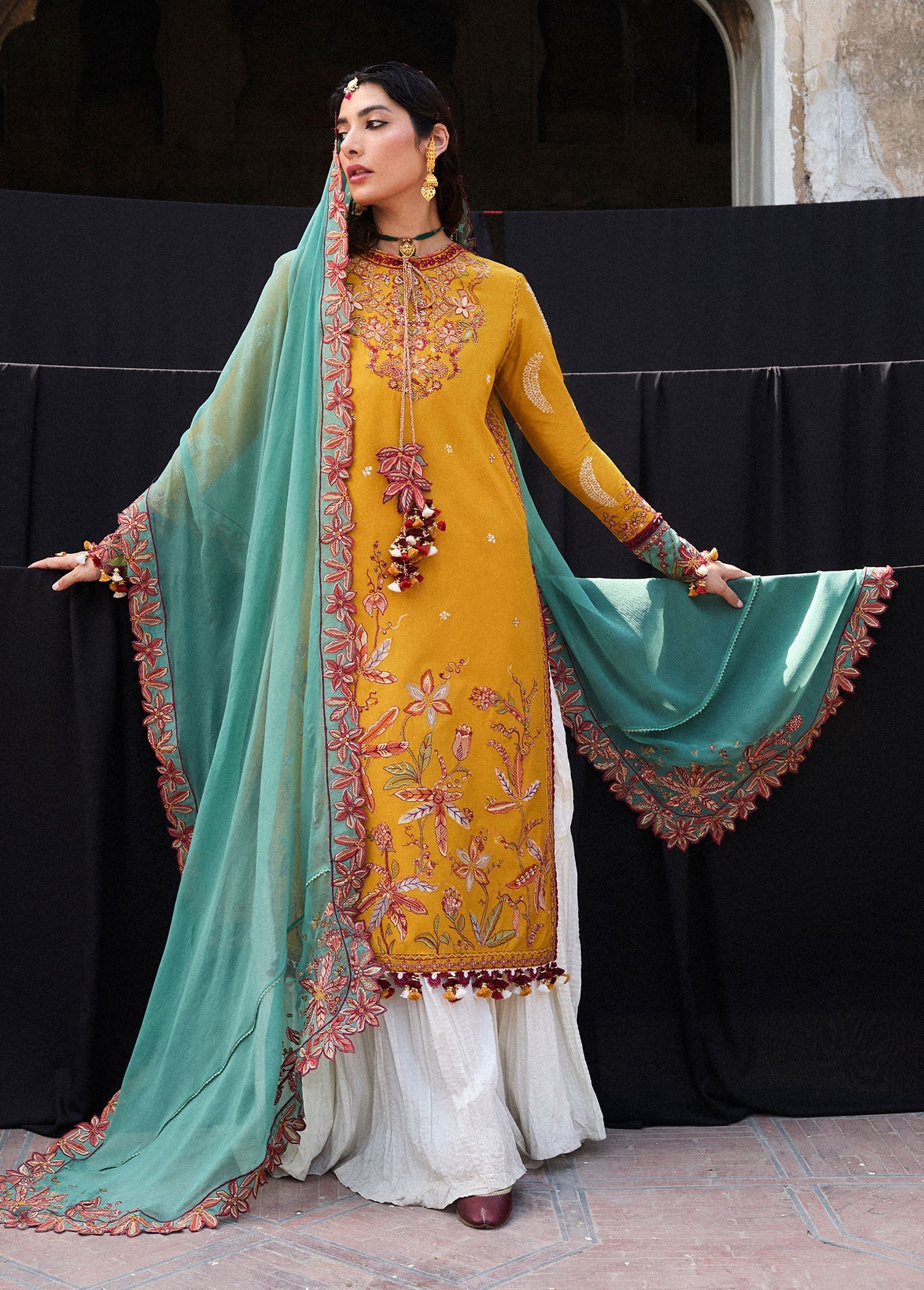 Hussain Rehar | Nirmal SS 25 | Masam - by - Libasekhas UK - Registered Vendor of : Hussain Rehar - 100% Original Designer Dresss