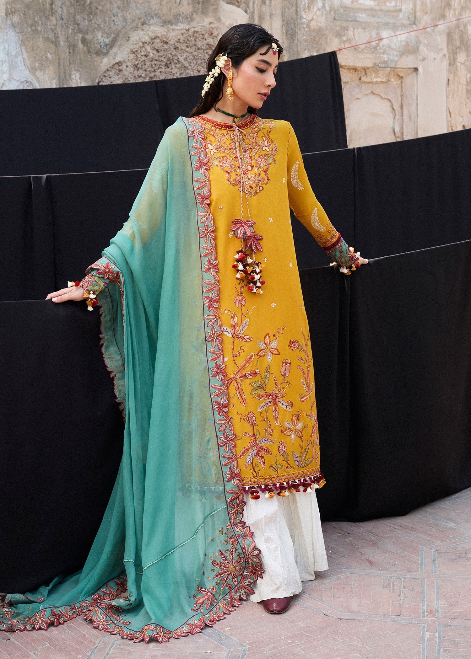 Hussain Rehar | Nirmal SS 25 | Masam - by - Libasekhas UK - Registered Vendor of : Hussain Rehar - 100% Original Designer Dresss