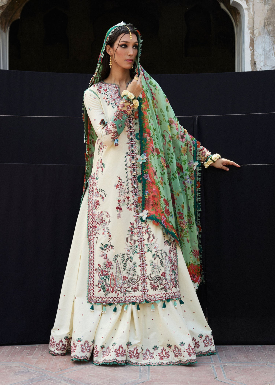 Hussain Rehar | Nirmal SS 25 | Sahil - by - Libasekhas UK - Registered Vendor of : Hussain Rehar - 100% Original Designer Dresss