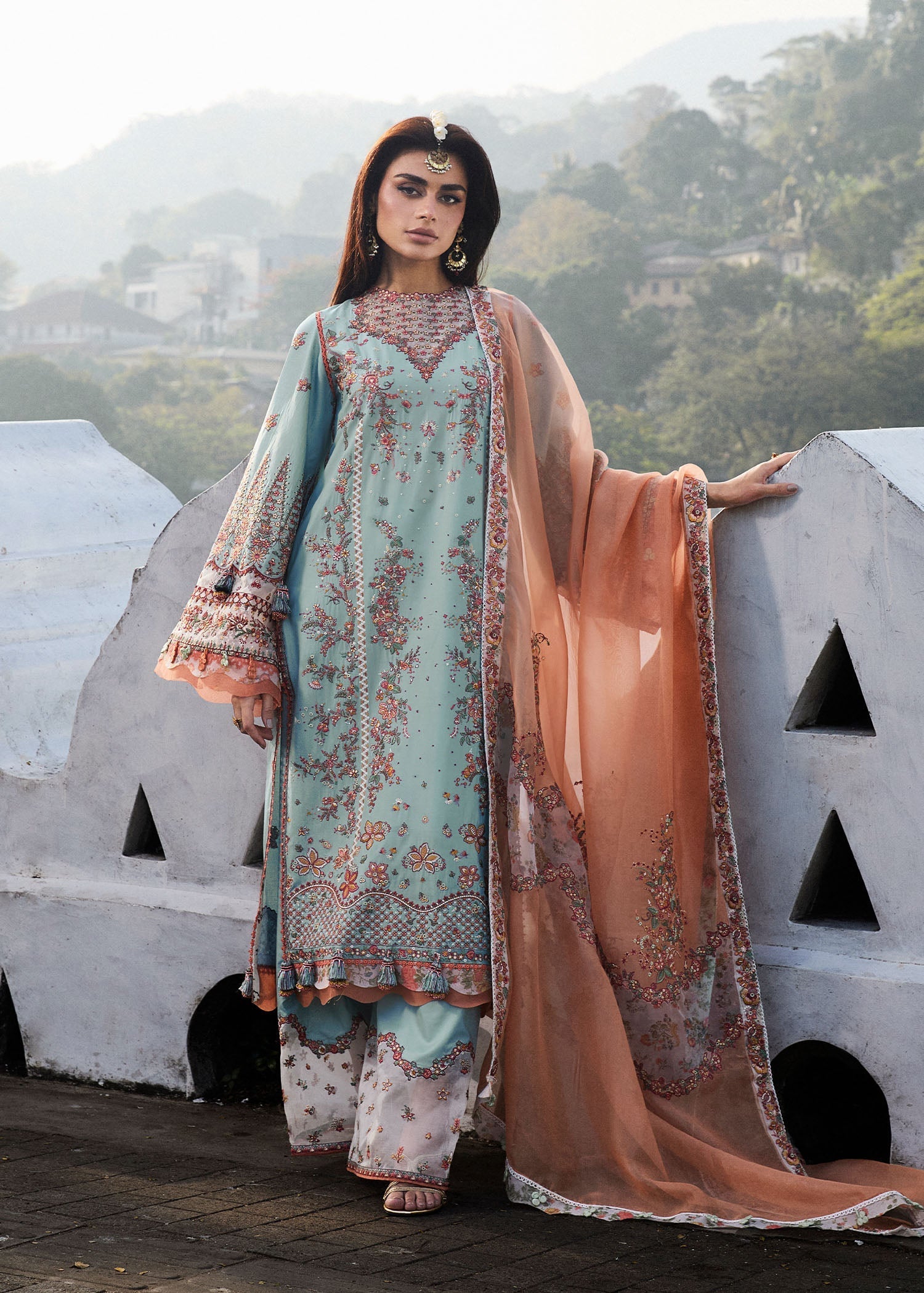 Hussain Rehar | Luxury Lawn 25 | Malibu - by - Libasekhas UK - Registered Vendor of : Hussain Rehar - 100% Original Designer Dresss