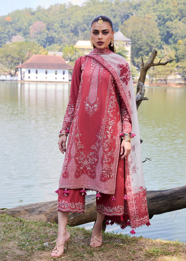Hussain Rehar | Luxury Lawn 25 | Flare - by - Libasekhas UK - Registered Vendor of : Hussain Rehar - 100% Original Designer Dresss