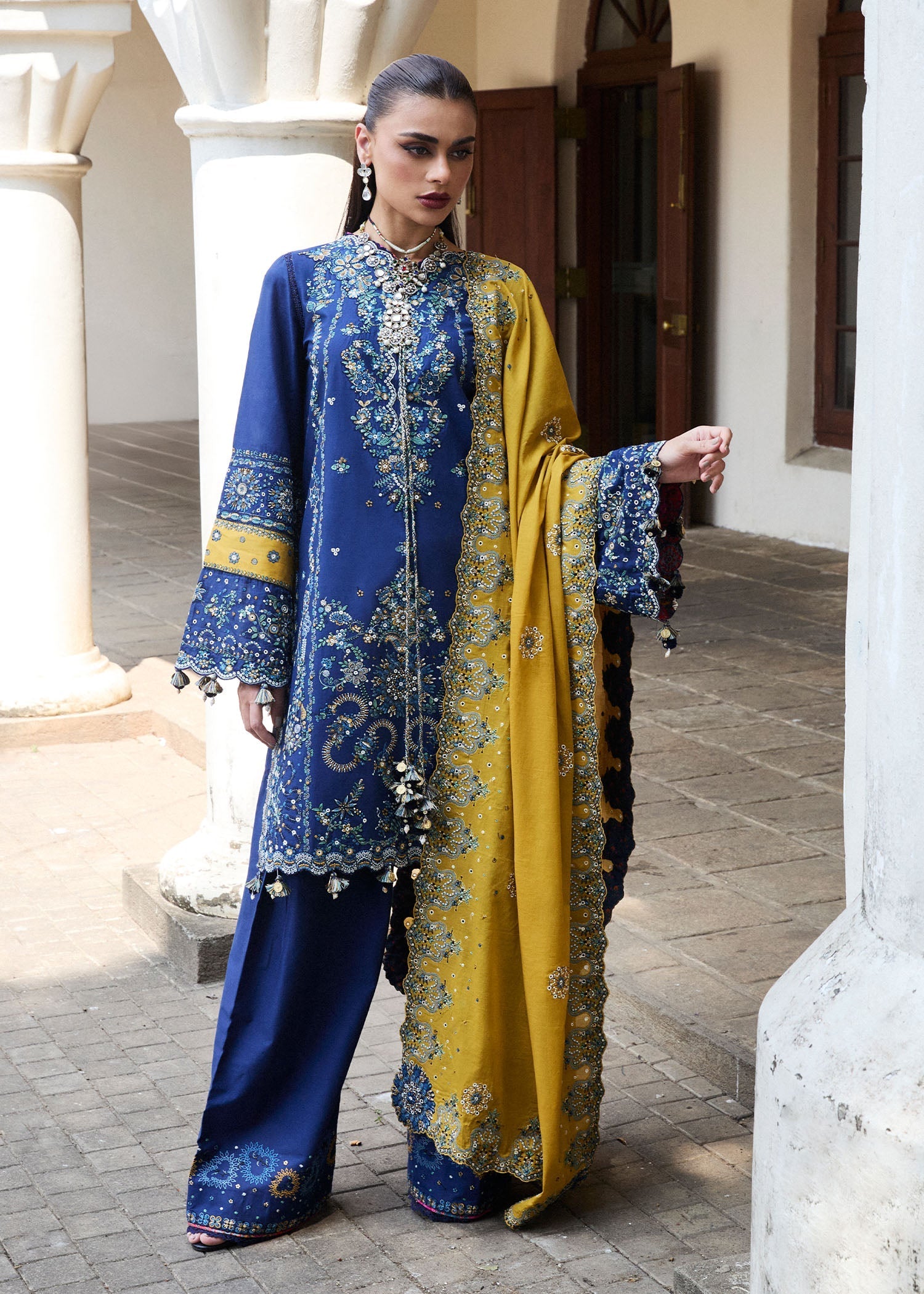 Hussain Rehar | Luxury Lawn 25 | Riviera - by - Libasekhas UK - Registered Vendor of : Hussain Rehar - 100% Original Designer Dresss