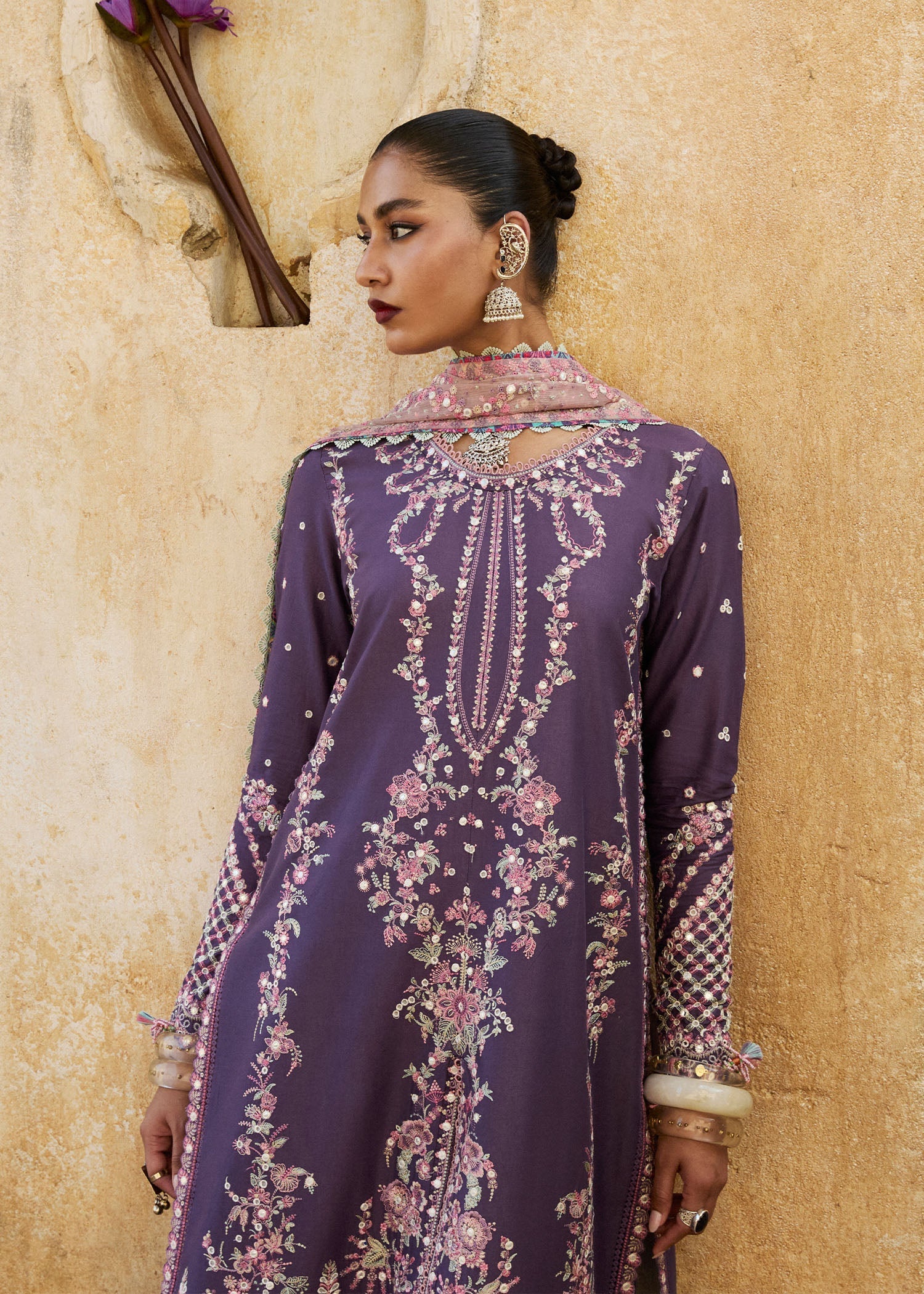 Hussain Rehar | Luxury Lawn 25 | Irris - by - Libasekhas UK - Registered Vendor of : Hussain Rehar - 100% Original Designer Dresss