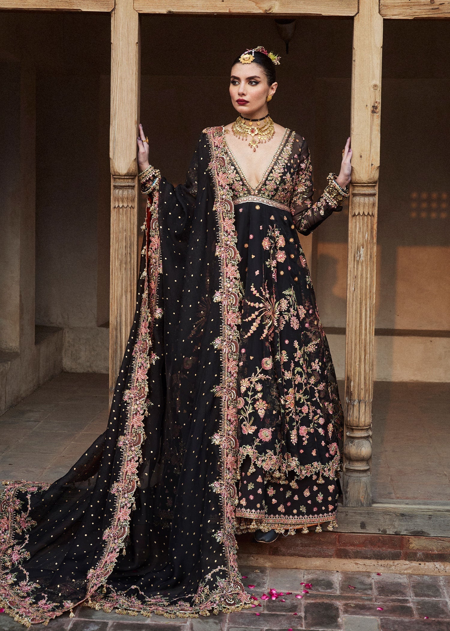 Hussain Rehar | Festive Formals 24 |  Pathaar - by - Libasekhas UK - Registered Vendor of : Hussain Rehar - 100% Original Designer Dresss
