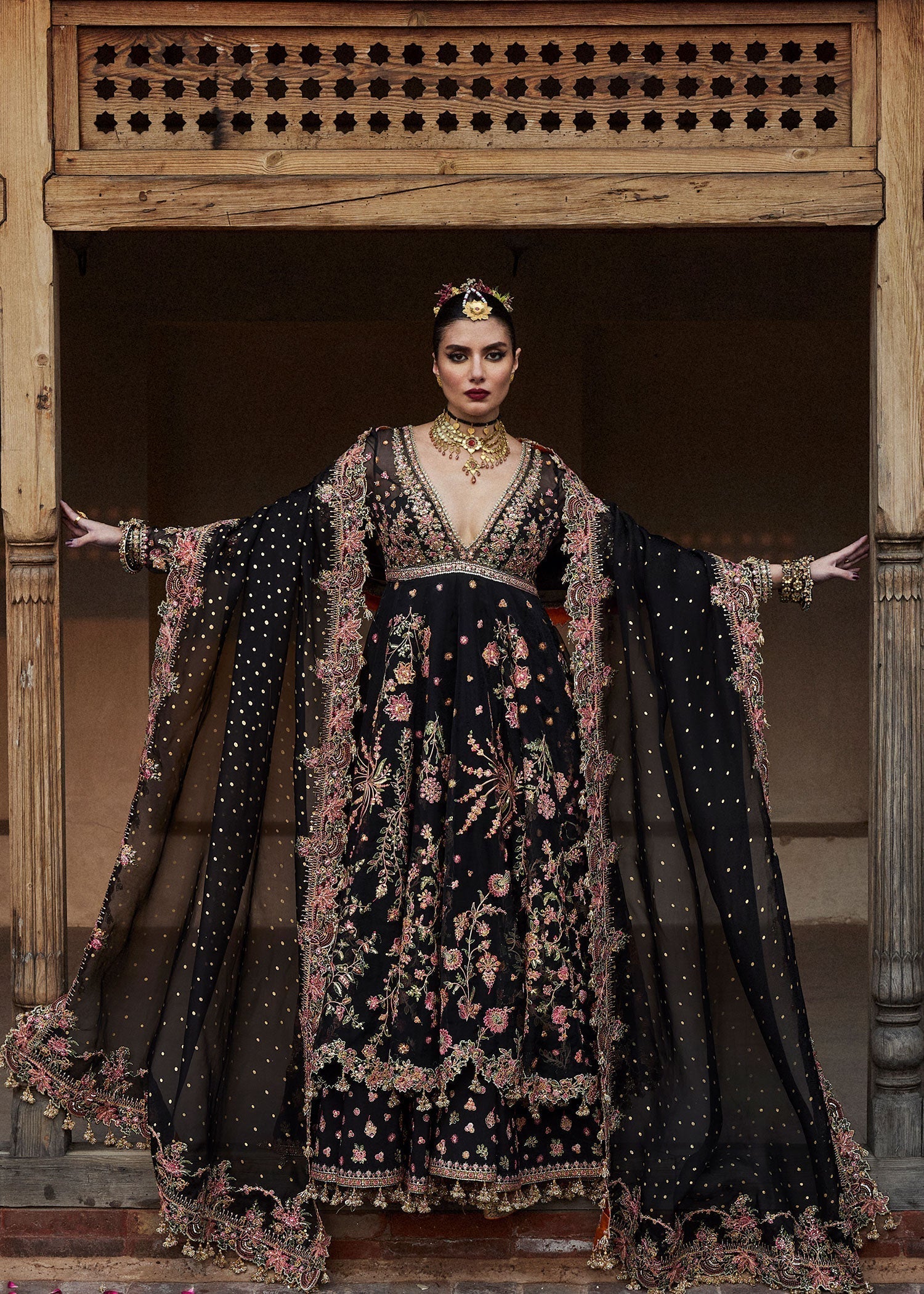 Hussain Rehar | Festive Formals 24 |  Pathaar - by - Libasekhas UK - Registered Vendor of : Hussain Rehar - 100% Original Designer Dresss