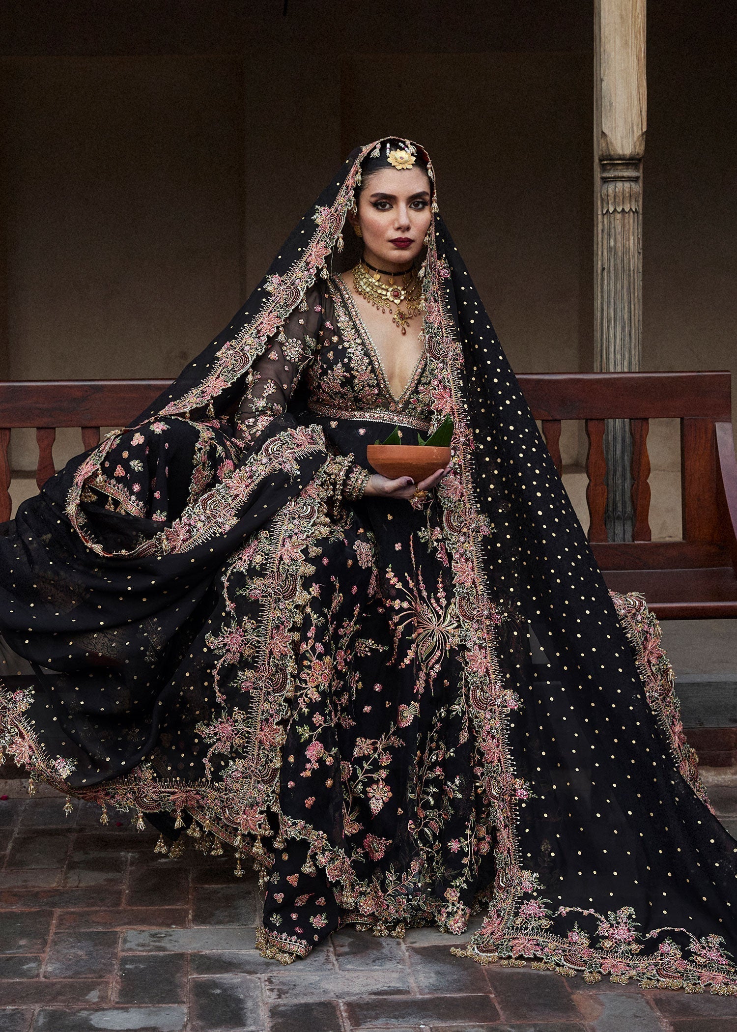 Hussain Rehar | Festive Formals 24 |  Pathaar - by - Libasekhas UK - Registered Vendor of : Hussain Rehar - 100% Original Designer Dresss