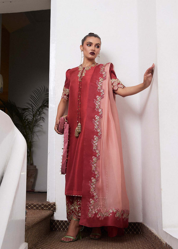 Hussain Rehar | SS Luxury Pret 25 | Tram - by - Libasekhas UK - Registered Vendor of : Hussain Rehar - 100% Original Designer Dresss