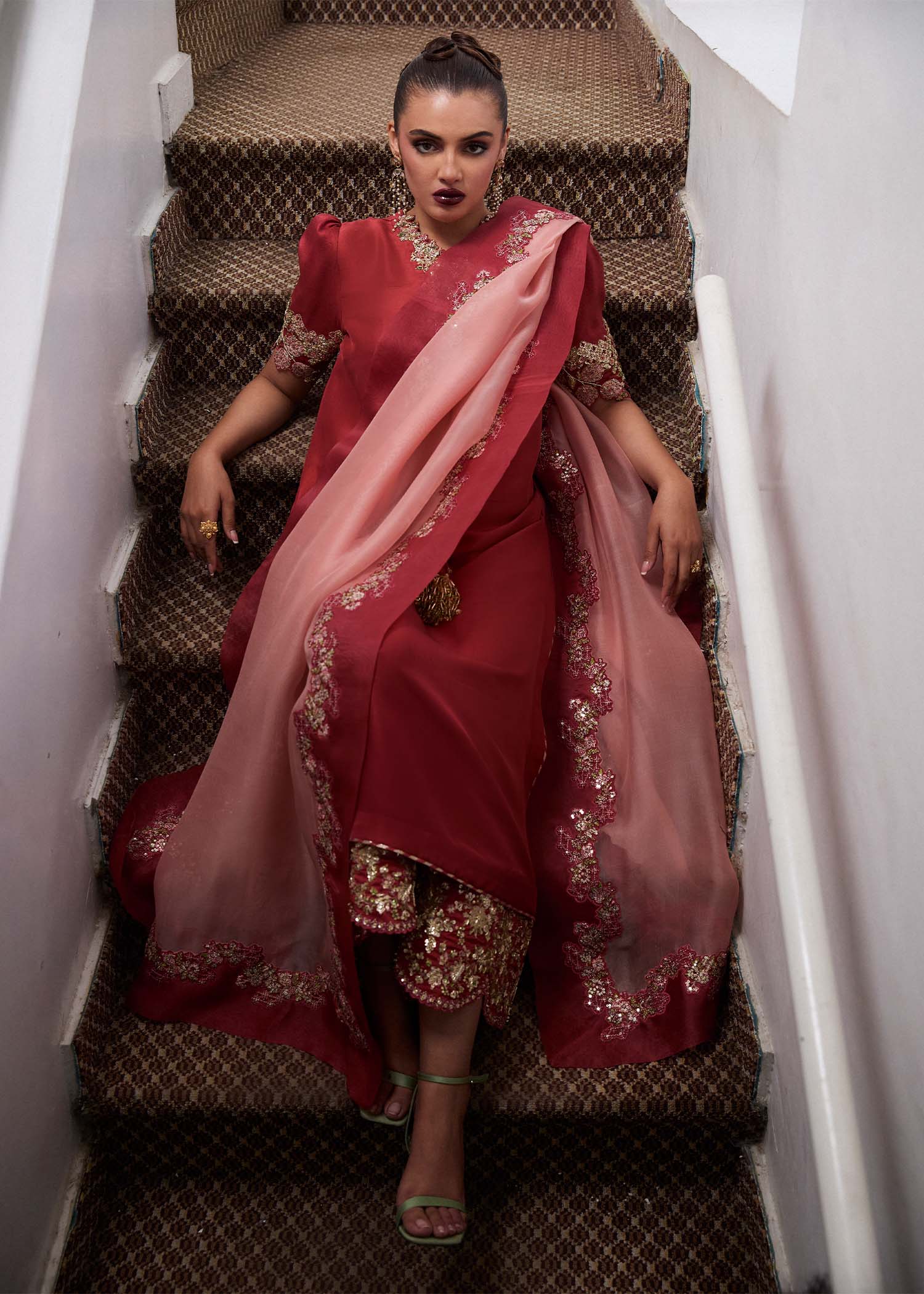 Hussain Rehar | SS Luxury Pret 25 | Tram - by - Libasekhas UK - Registered Vendor of : Hussain Rehar - 100% Original Designer Dresss