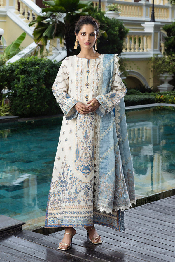 Mushq | Seraph Jacquard Lawn 25 | Calafia - by - Libasekhas UK - Registered Vendor of : Mushq - 100% Original Designer Dresss