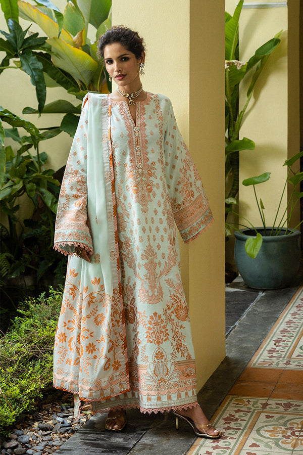 Mushq | Seraph Jacquard Lawn 25 | Amalthea - by - Libasekhas UK - Registered Vendor of : Mushq - 100% Original Designer Dresss