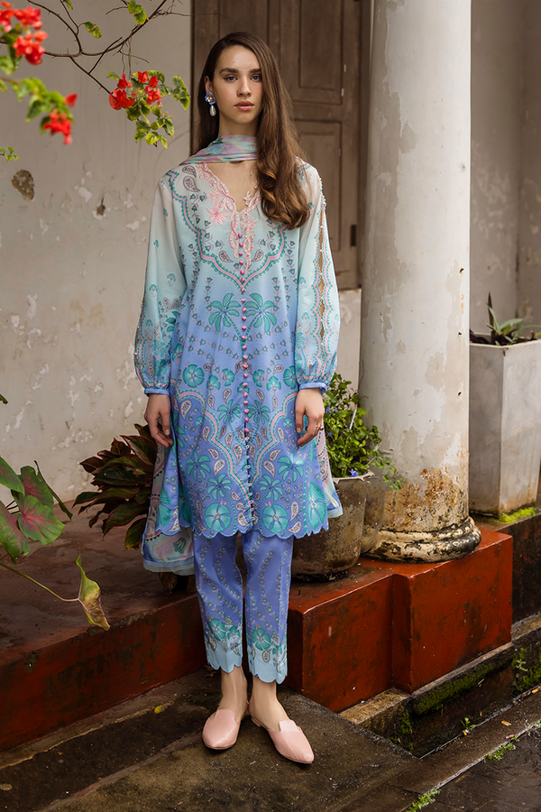 Mushq | La Dolce Hemline Prints 25 | Ameta - by - Libasekhas UK - Registered Vendor of : Mushq - 100% Original Designer Dresss