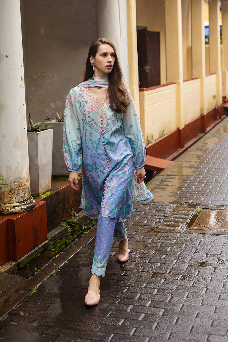 Mushq | La Dolce Hemline Prints 25 | Ameta - by - Libasekhas UK - Registered Vendor of : Mushq - 100% Original Designer Dresss