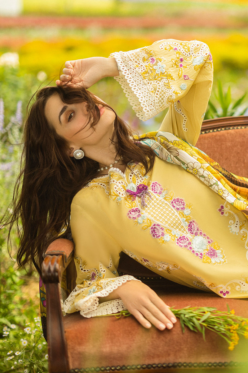 Mushq | Secret Garden Hemline 25 | Faded Sunflower - by - Libasekhas UK - Registered Vendor of : Mushq - 100% Original Designer Dresss