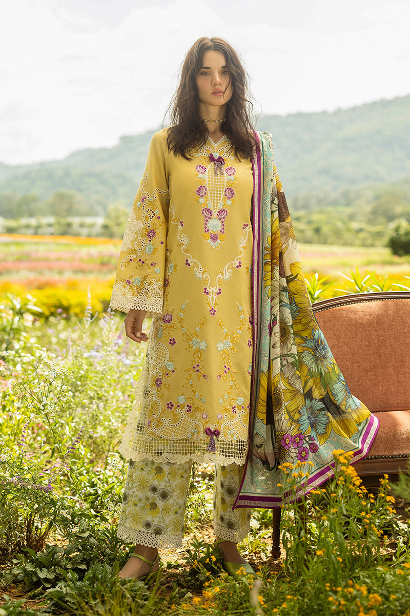 Mushq | Secret Garden Hemline 25 | Faded Sunflower - by - Libasekhas UK - Registered Vendor of : Mushq - 100% Original Designer Dresss