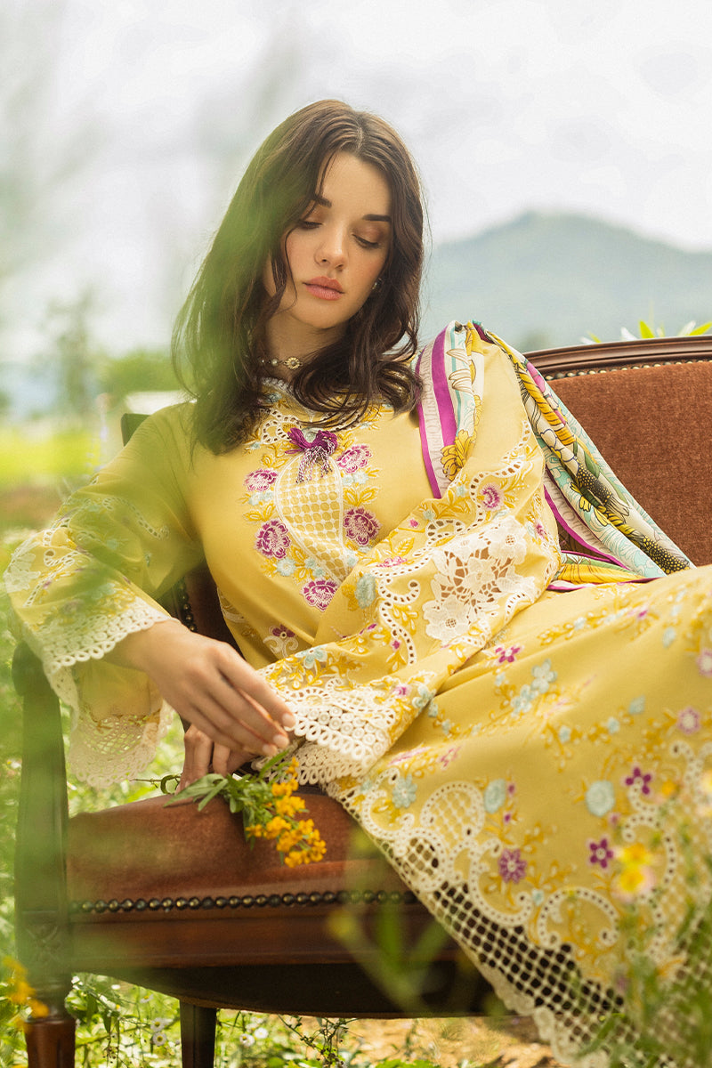 Mushq | Secret Garden Hemline 25 | Faded Sunflower - by - Libasekhas UK - Registered Vendor of : Mushq - 100% Original Designer Dresss