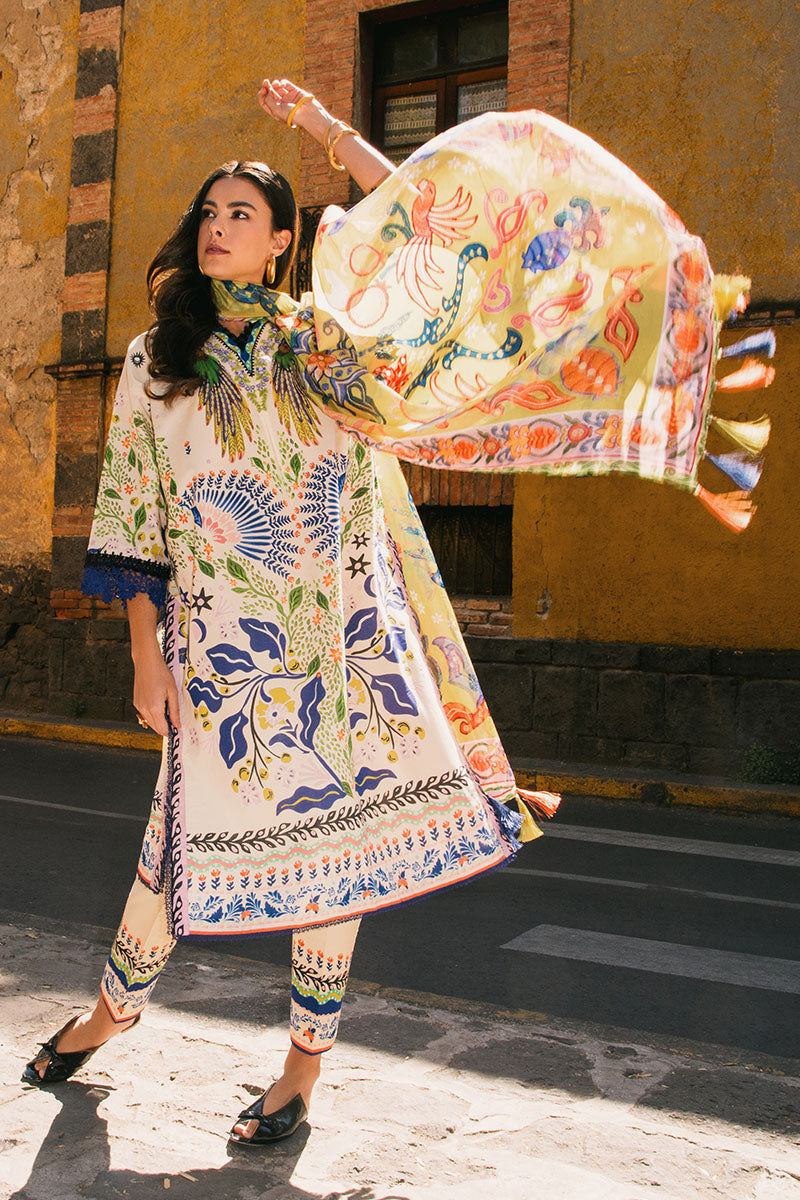 Mushq | La Dolce Hemline Prints 25 | Magnolias - by - Libasekhas UK - Registered Vendor of : Mushq - 100% Original Designer Dresss