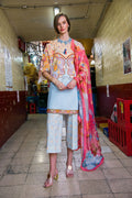 Mushq | La Dolce Hemline Prints 25 | Water Lily - by - Libasekhas UK - Registered Vendor of : Mushq - 100% Original Designer Dresss