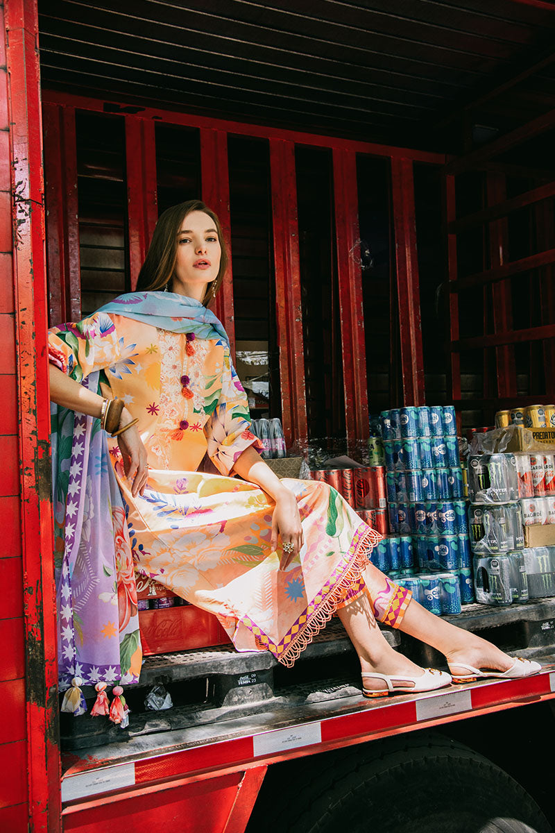 Mushq | La Dolce Hemline Prints 25 | Angels Song - by - Libasekhas UK - Registered Vendor of : Mushq - 100% Original Designer Dresss
