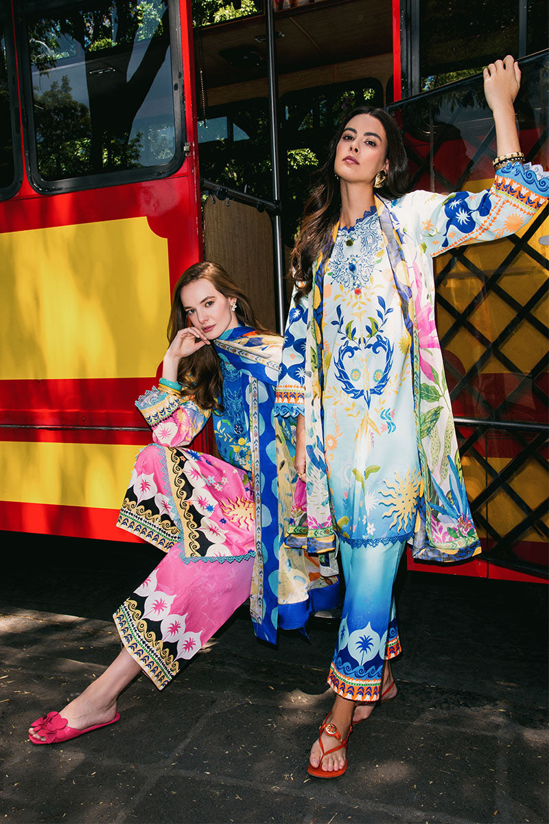 Mushq | La Dolce Hemline Prints 25 | Floral Paradise - by - Libasekhas UK - Registered Vendor of : Mushq - 100% Original Designer Dresss