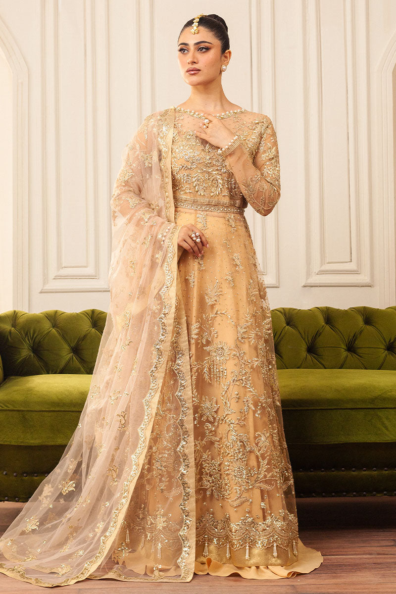 Mushq | Hemline Aura Debut Wedding Formals | CHAMOIS - by - Libasekhas UK - Registered Vendor of : Mushq - 100% Original Designer Dresss