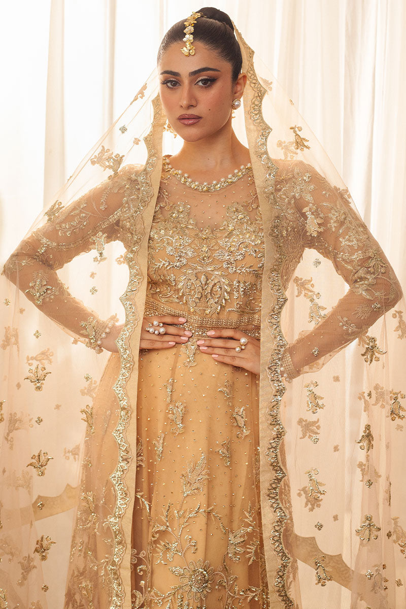Mushq | Hemline Aura Debut Wedding Formals | CHAMOIS - by - Libasekhas UK - Registered Vendor of : Mushq - 100% Original Designer Dresss