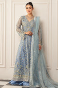 Mushq | Hemline Aura Debut Wedding Formals | PERIWINKLE - by - Libasekhas UK - Registered Vendor of : Mushq - 100% Original Designer Dresss