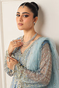 Mushq | Hemline Aura Debut Wedding Formals | PERIWINKLE - by - Libasekhas UK - Registered Vendor of : Mushq - 100% Original Designer Dresss