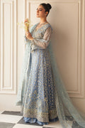 Mushq | Hemline Aura Debut Wedding Formals | PERIWINKLE - by - Libasekhas UK - Registered Vendor of : Mushq - 100% Original Designer Dresss